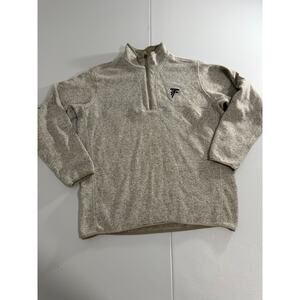 Atlanta Falcons Men’s Beige Quarter Zip Sweater Size  XL